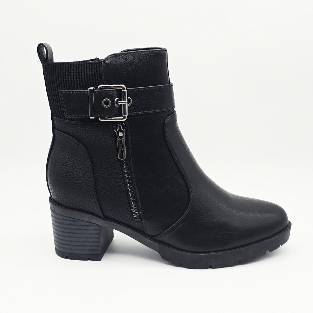 Botines de Tacón Negro