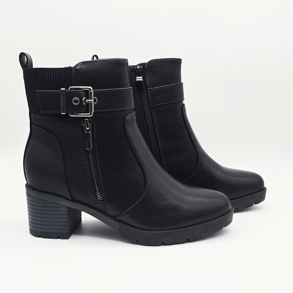 Botines de Tacón Negro