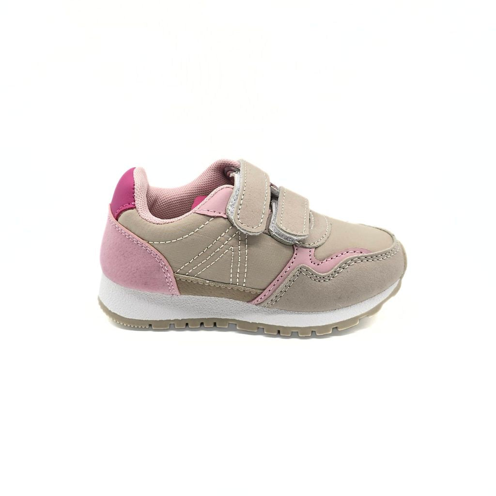 Deportivos con velcro Beige