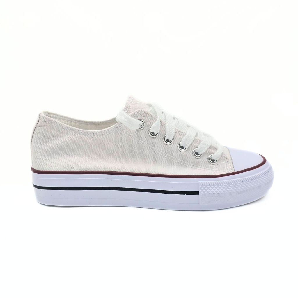 Zapatilla de Lona Blanco