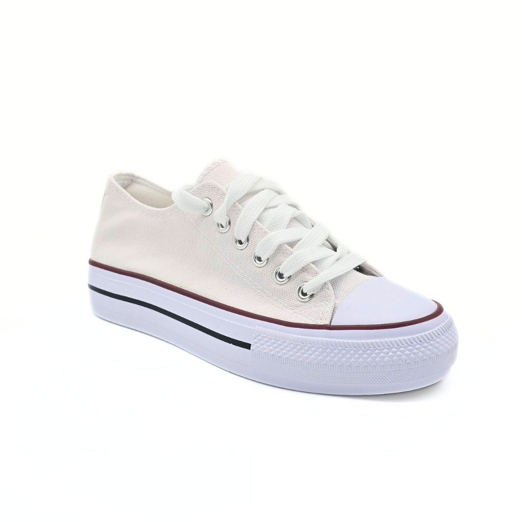 Zapatilla de Lona Blanco