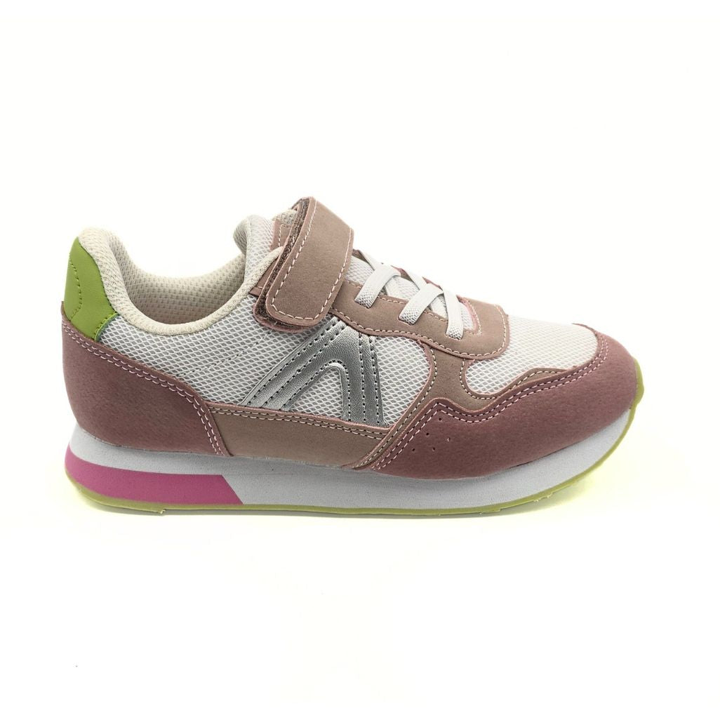 Deportivos con velcro Memory Foam Rosa Blanco