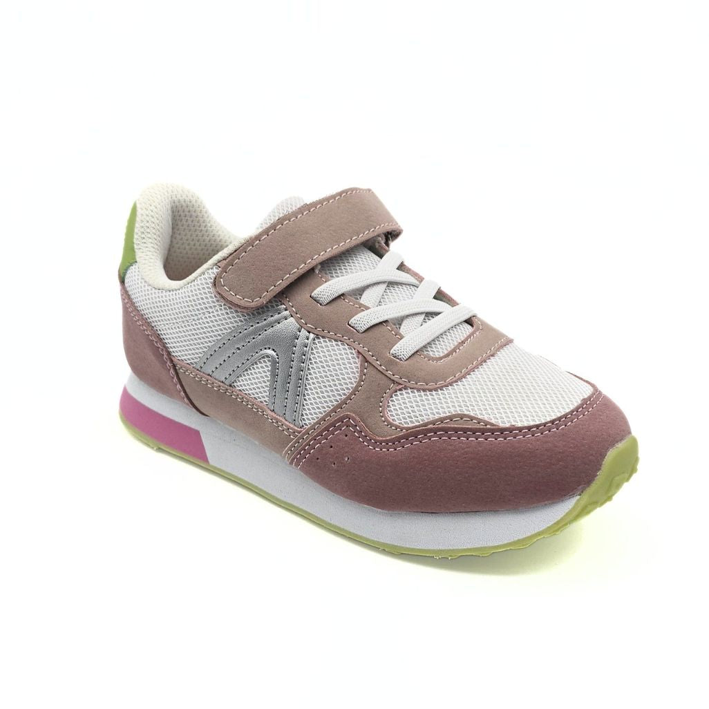 Deportivos con velcro Memory Foam Rosa Blanco