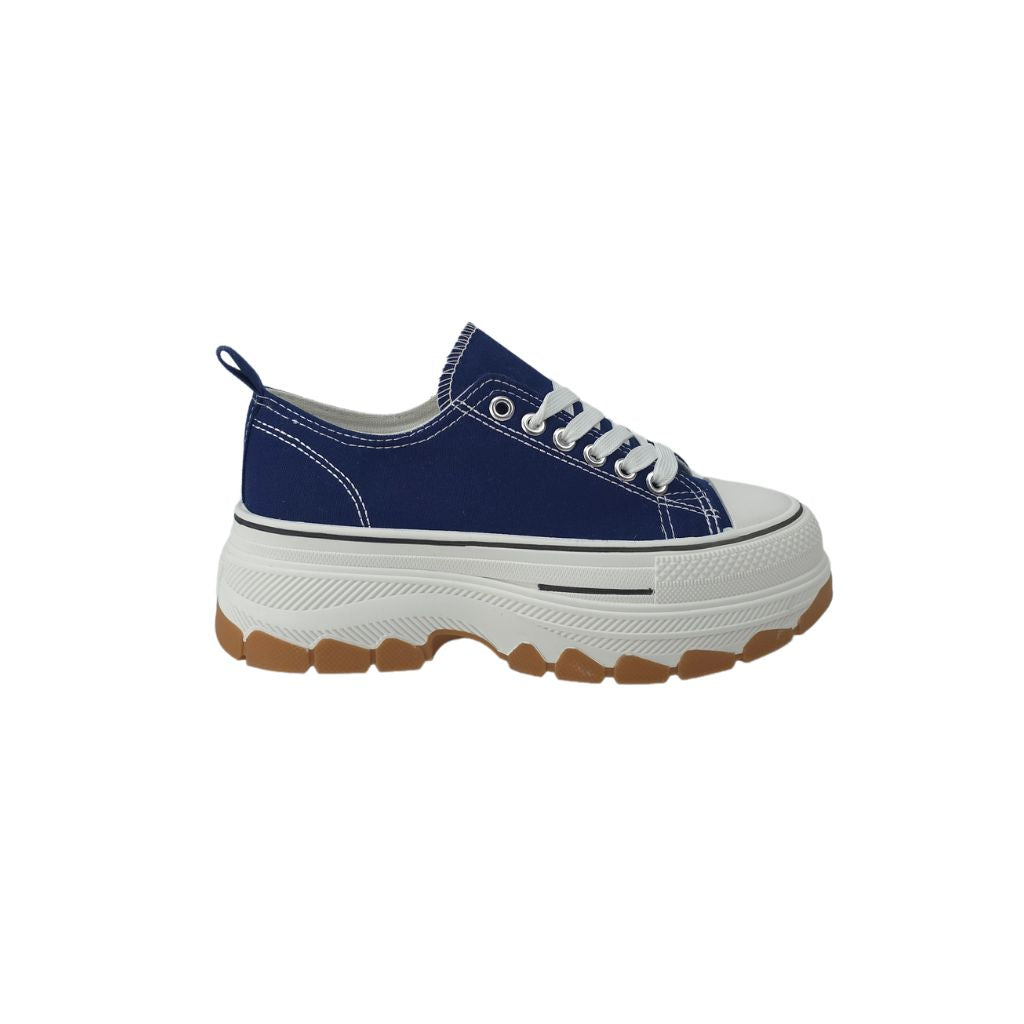 Zapatillas lona Plataforma Navy