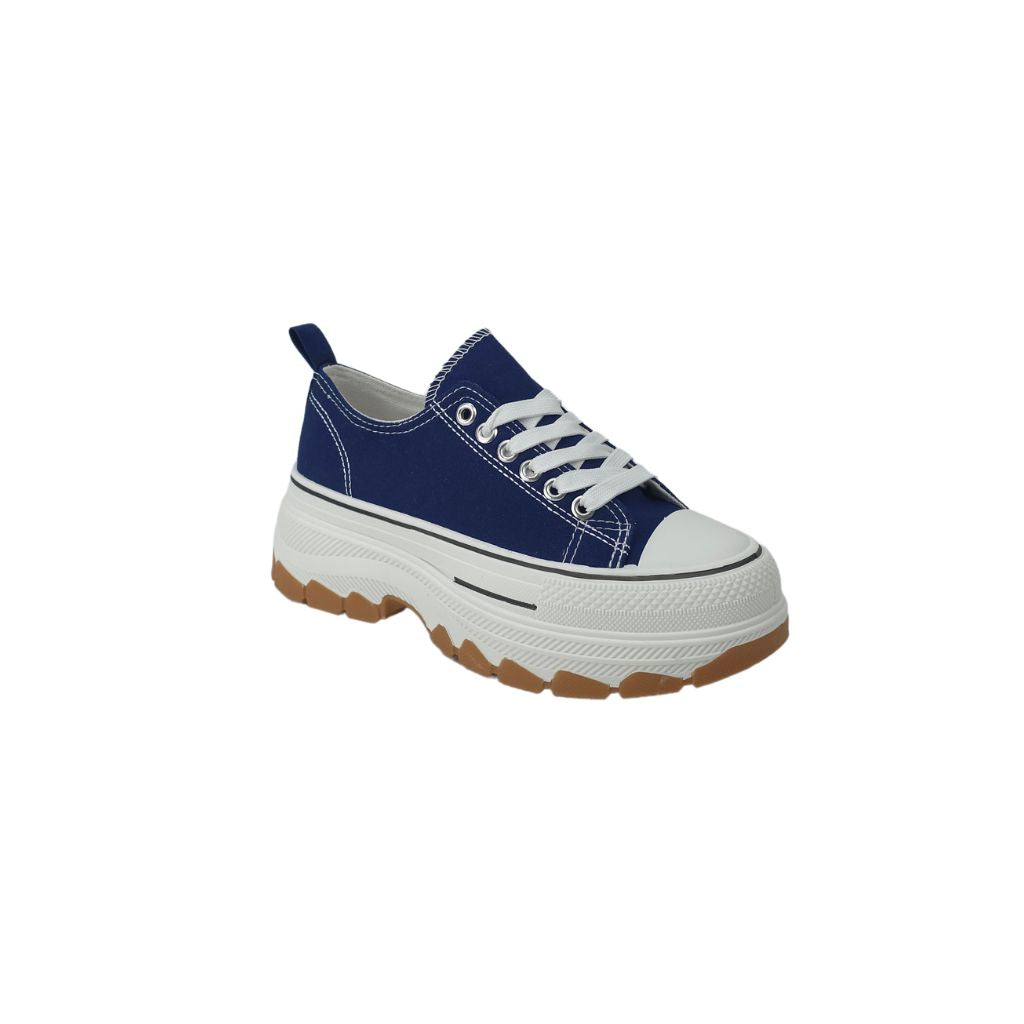 Zapatillas lona Plataforma Navy