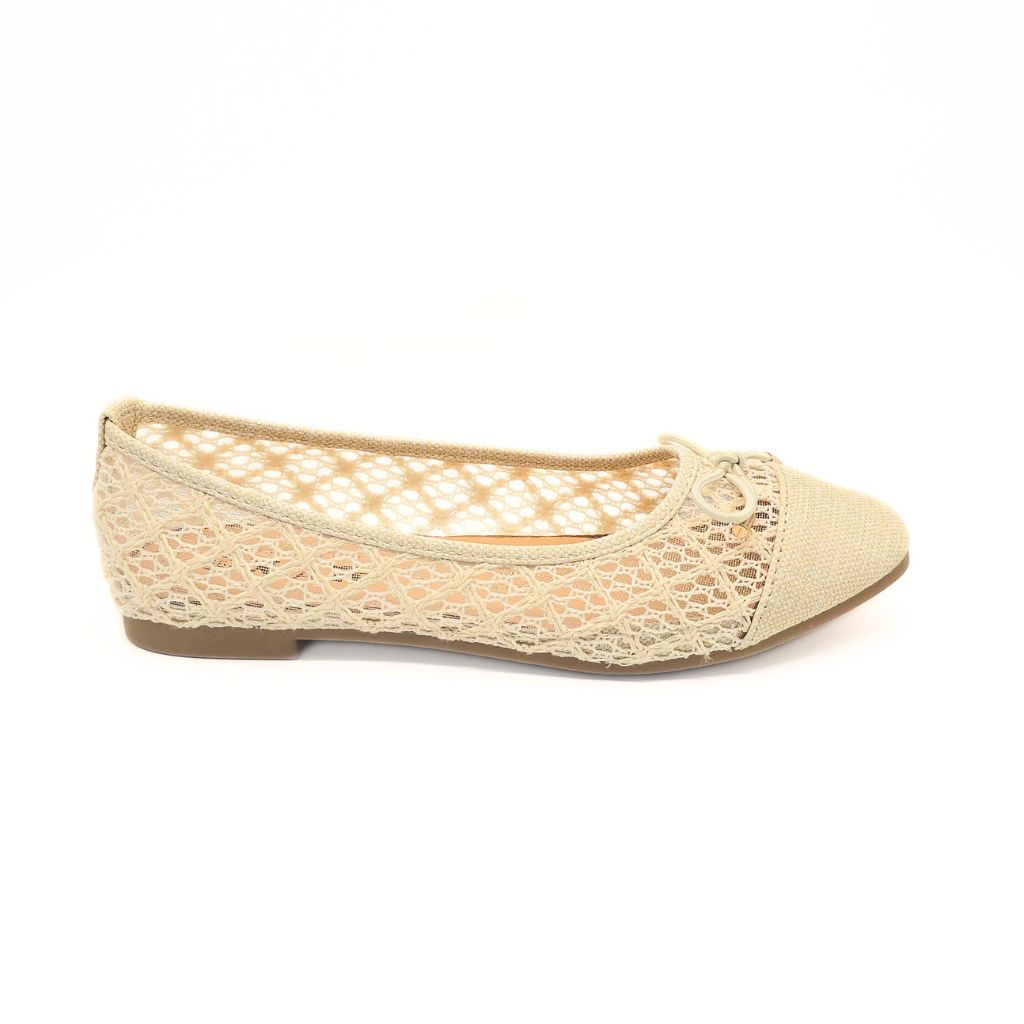 Bailarina de Encaje Beige