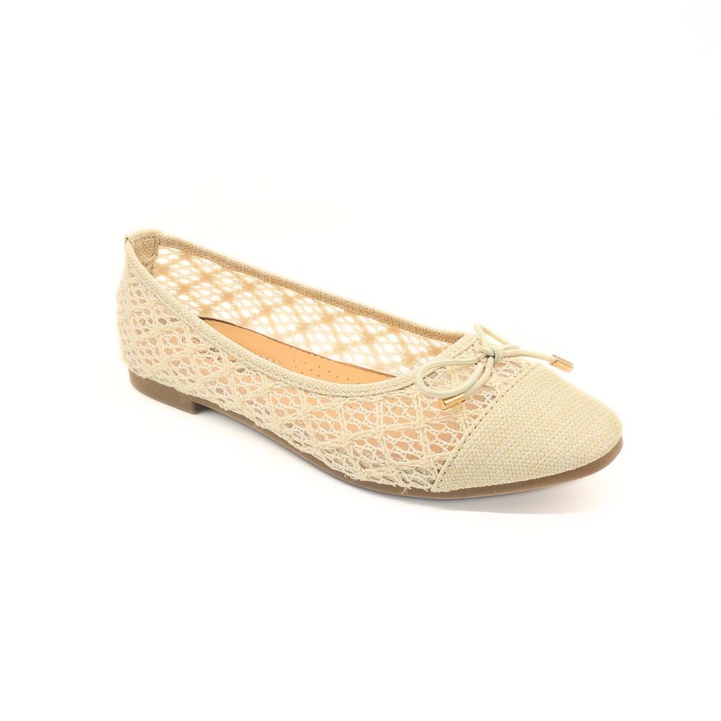 Bailarina de Encaje Beige