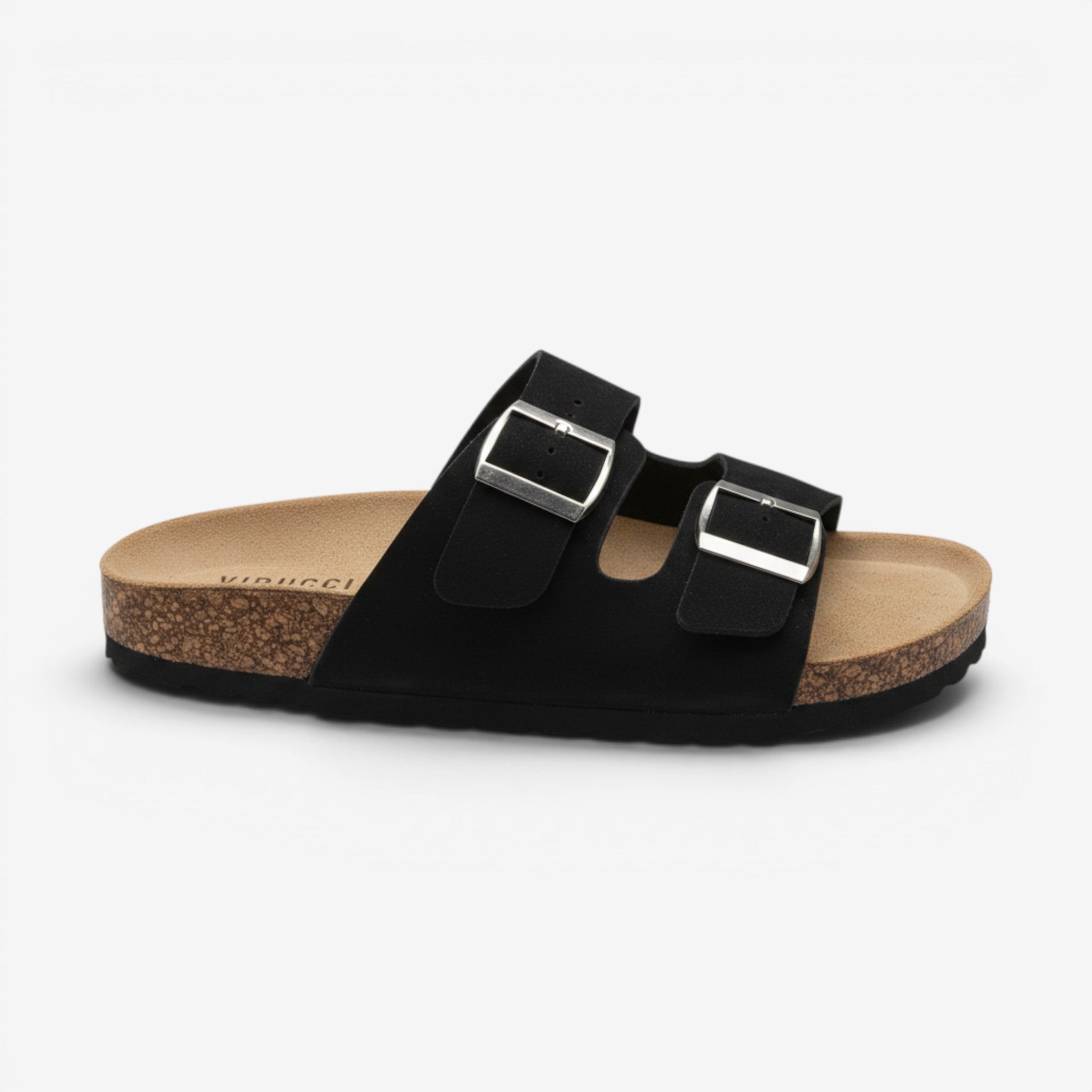 Sandalia Bio con Doble Hebilla Negro