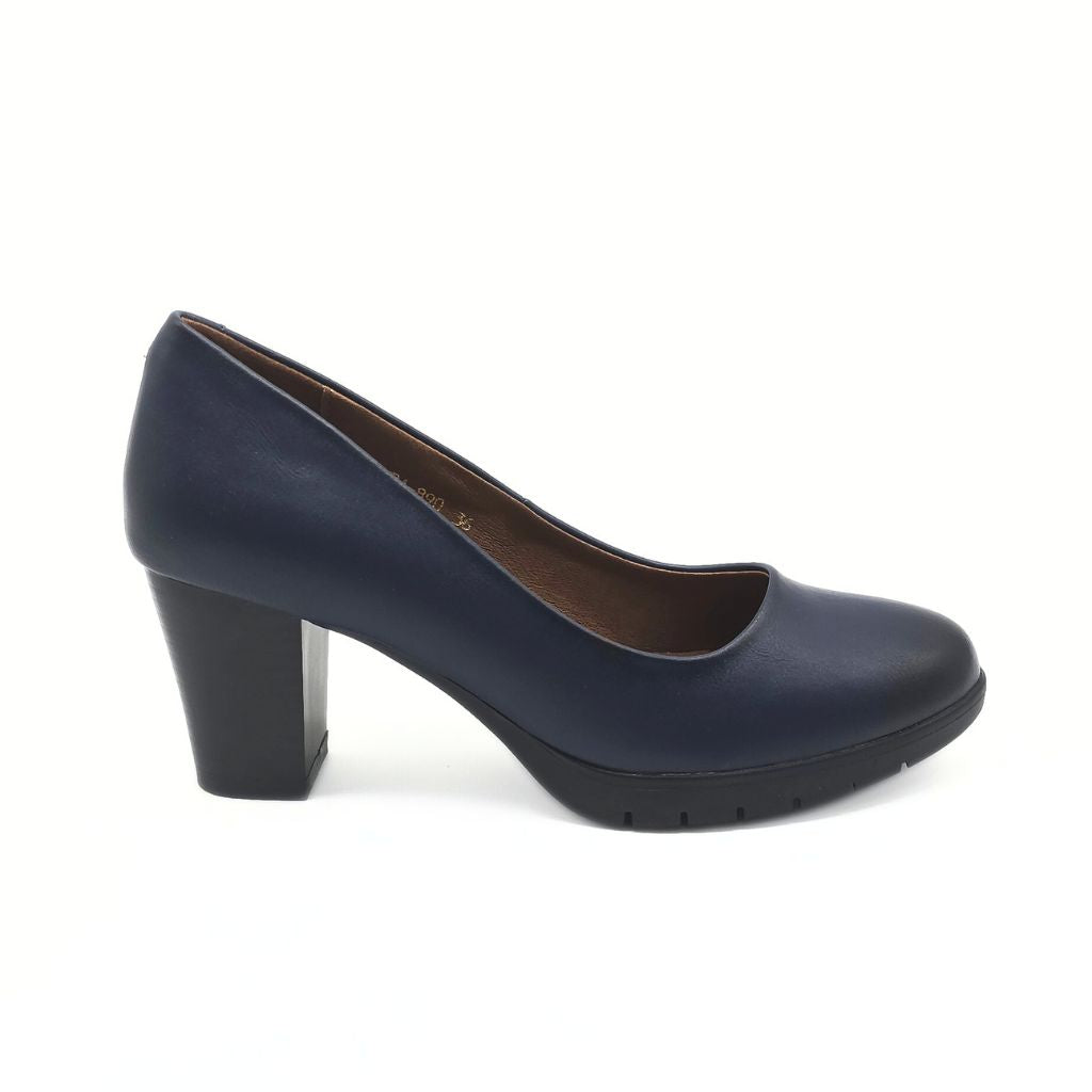 Zapato Salón de Tacón Marino